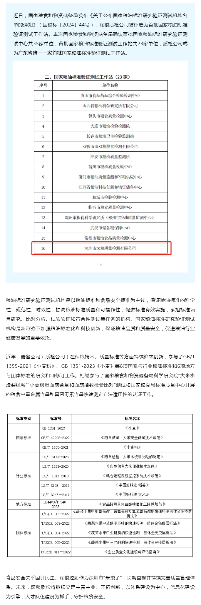 深粮质检公司被评选为首批国家粮油标准验证测试工作站.png